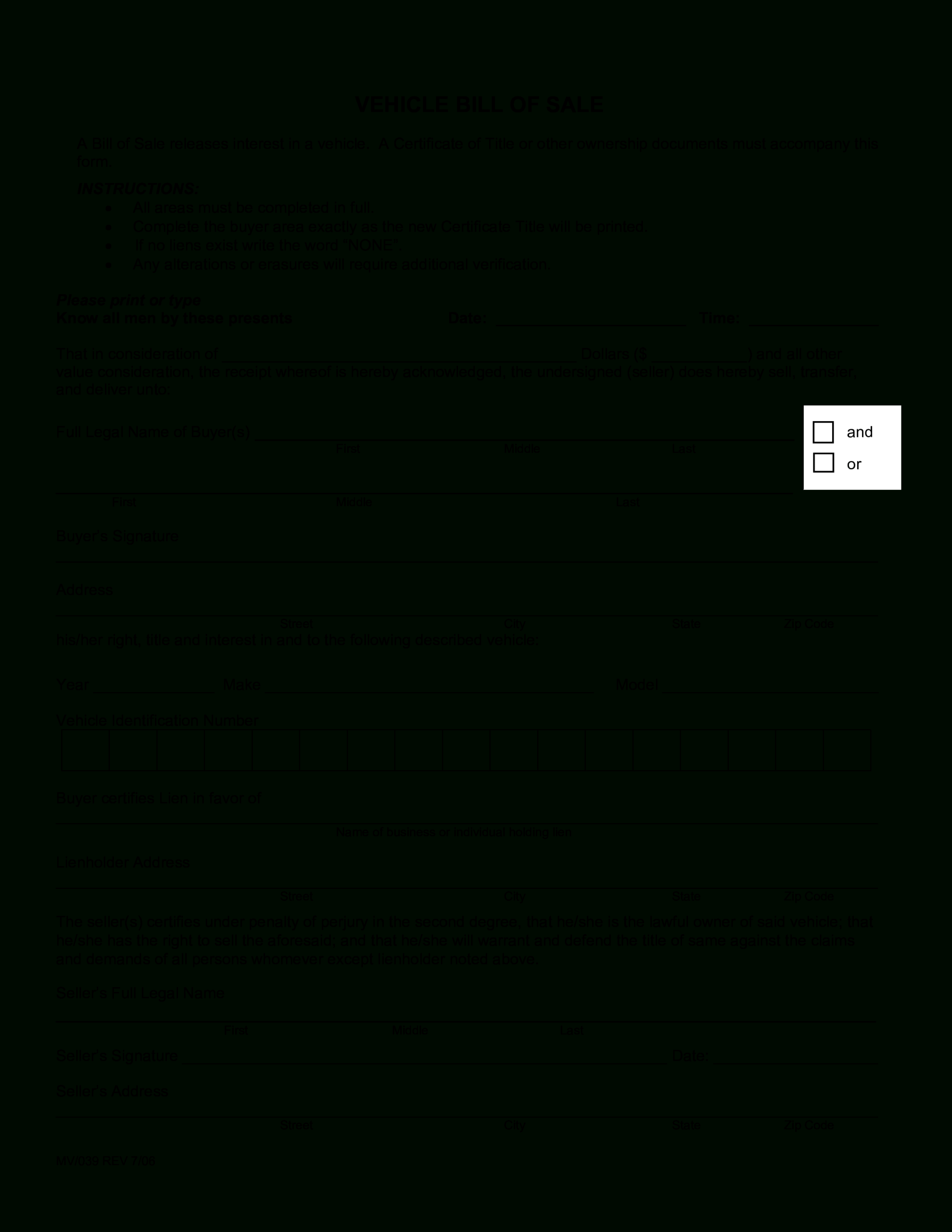 Legal Blank Bill Of Sale | Templates At Allbusinesstemplates Pertaining To Blank Legal Document Template