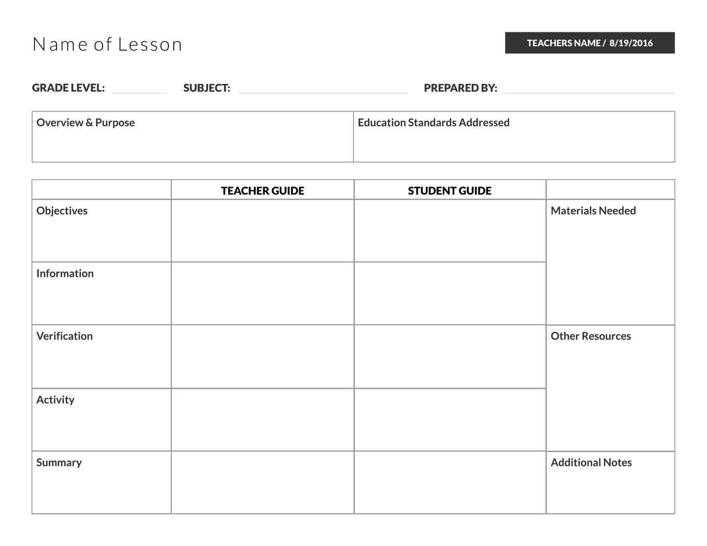 Lesson Plan Layout – Papele.alimentacionsegura Intended For Madeline Hunter Lesson Plan Blank Template