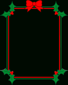 Library Of Word Svg Freeuse Library Christmas Borders Png in Word Border Templates Free Download