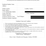 Lottery Syndicate Agreement Form – 6 Free Templates In Pdf Within Lottery Syndicate Agreement Template Word