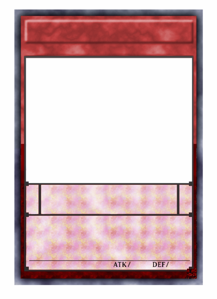 Blank Magic Card Template - Sample Design Templates