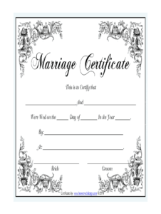 Marriage Certificate - Fill Online, Printable, Fillable throughout Blank Marriage Certificate Template