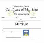 Marriage Certificate Template – Certificate Templates Throughout Blank Marriage Certificate Template