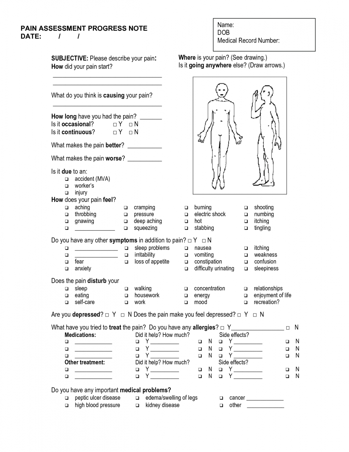 Massage Soap Notes Template Health Massage Therapy Soap Note With Regard To Blank Soap Note Template