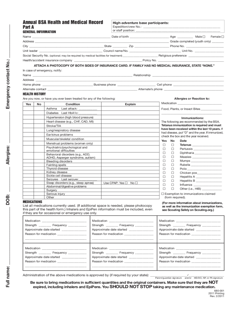 Medical Form – 75 Free Templates In Pdf, Word, Excel Download Pertaining To Medical History Template Word