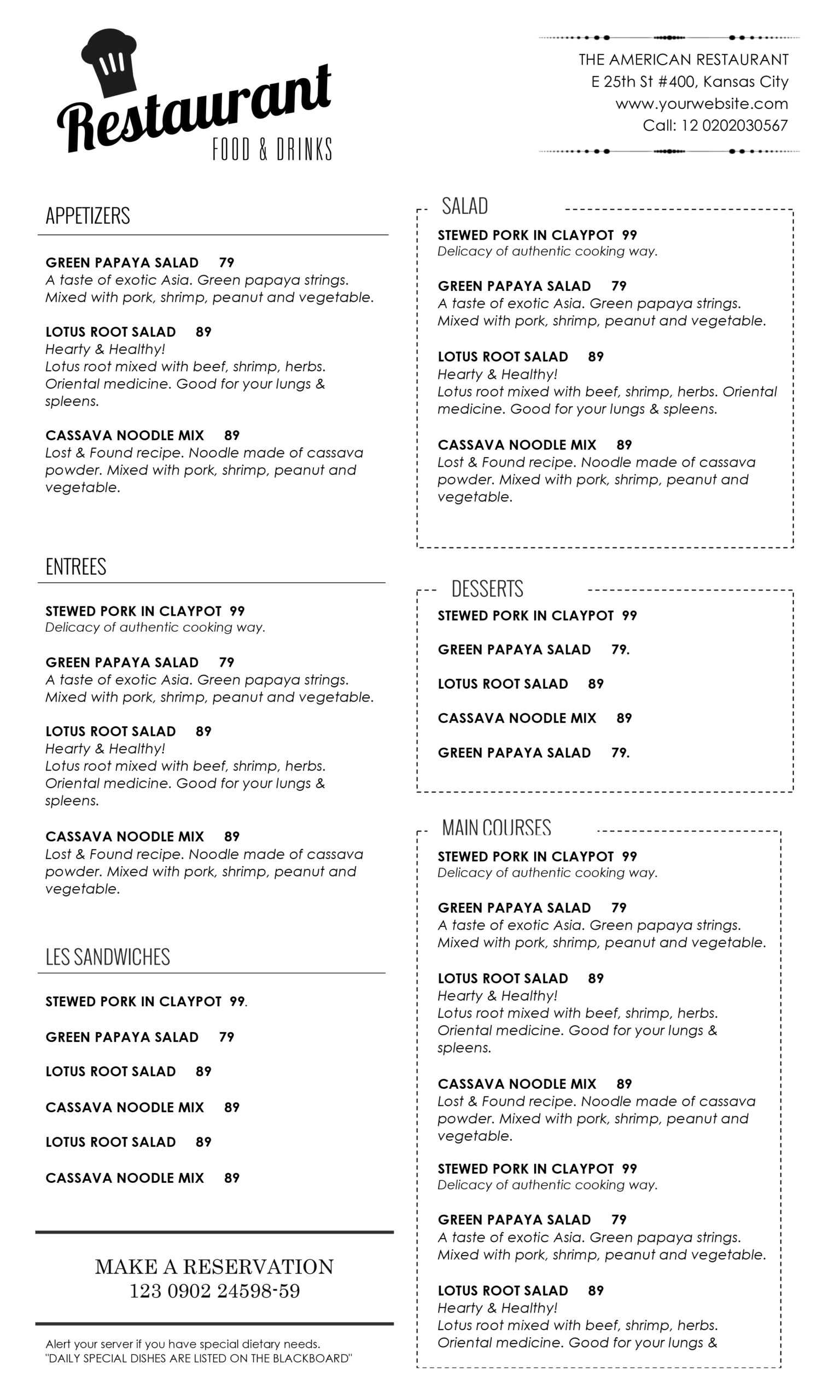 Menu – Id09 Throughout Free Cafe Menu Templates For Word