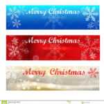 Merry Christmas Banners Colour Samples Stock Vector Within Merry Christmas Banner Template