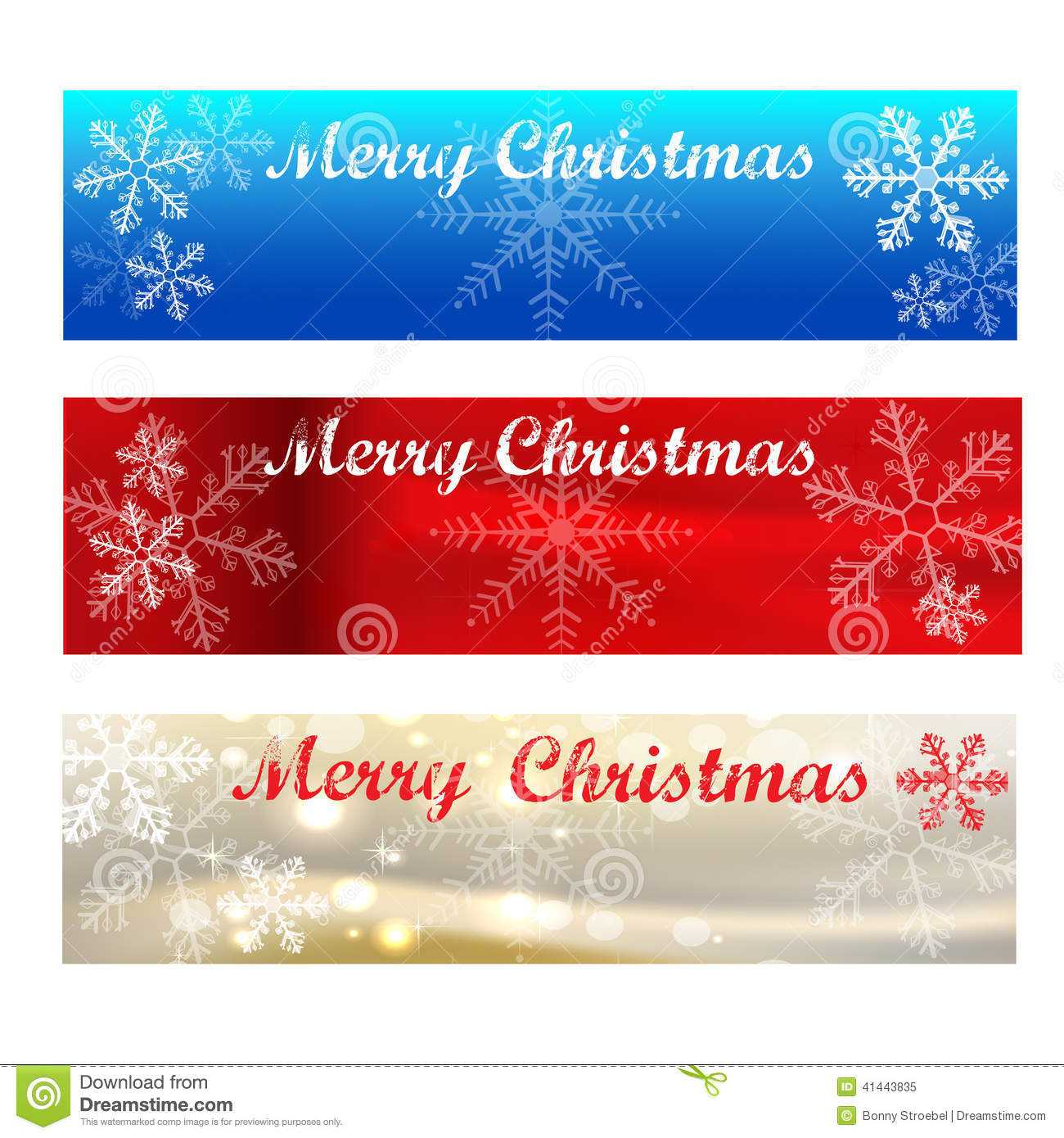 Merry Christmas Banners Colour Samples Stock Vector Within Merry Christmas Banner Template
