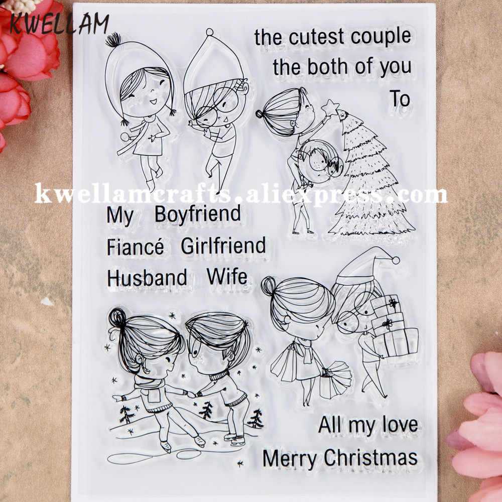 Merry Christmas Tree Boyfriend Girlfriend Couple Scrapbook Regarding Boyfriend Report Card Template