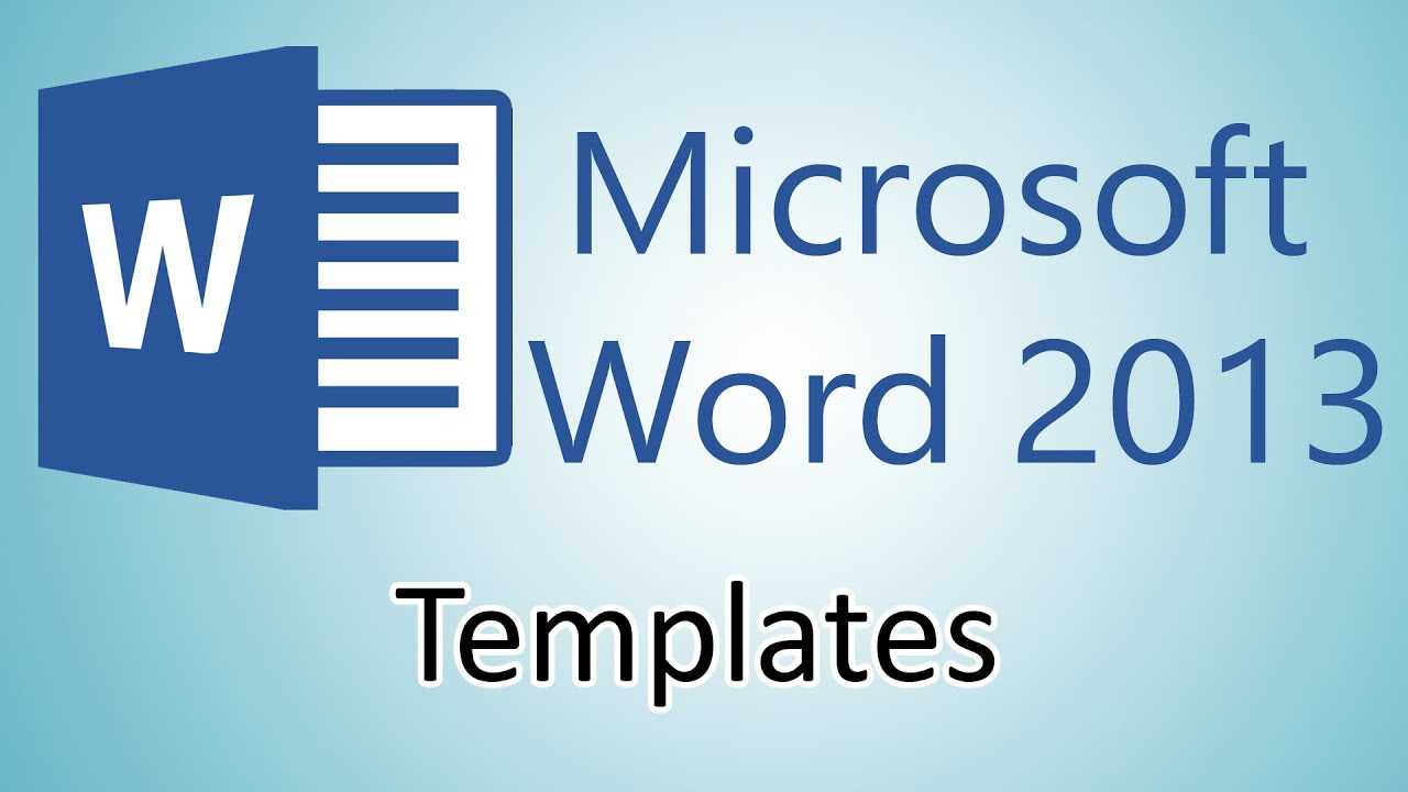 Microsoft Word 2013 Tutorials – Document Templates For Creating Word Templates 2013