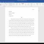 Microsoft Word: How To Set Up An Mla Format Essay (2017) Regarding Mla Format Word Template