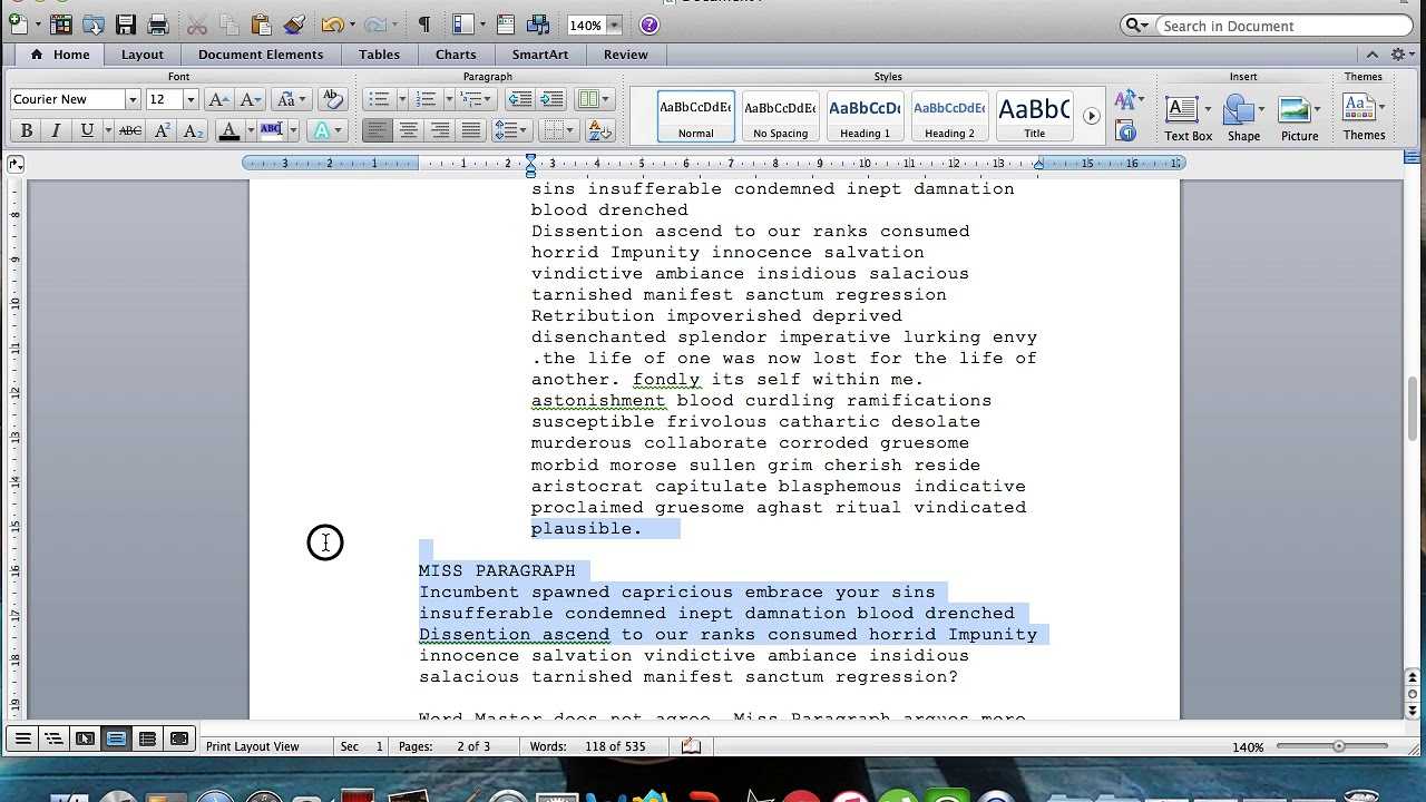 Microsoft Word Screenplay Formatting Tips Pertaining To Microsoft Word Screenplay Template