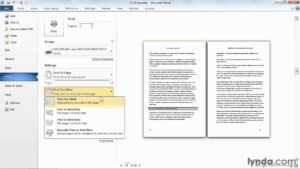 Microsoft Word Tutorial: How To Print A Booklet | Lynda pertaining to Booklet Template Microsoft Word 2007