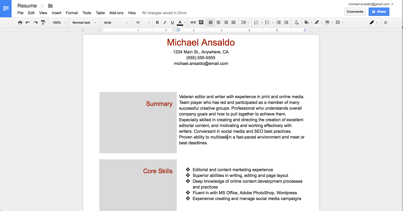 Microsoft Word Vs. Google Docs On Columns, Headers, And Throughout 3 Column Word Template