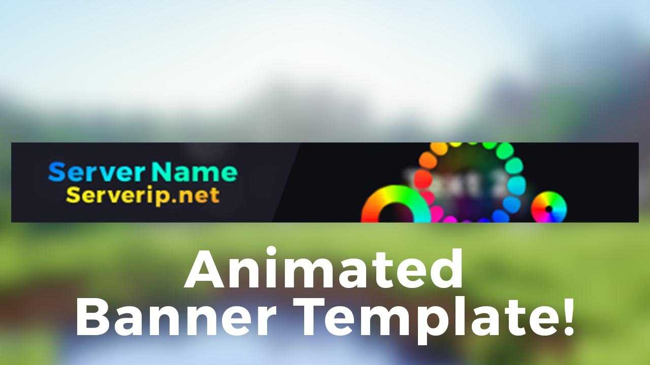 Minecraft Server Banner Template (Gif) – "colorpop" With Minecraft Server Banner Template