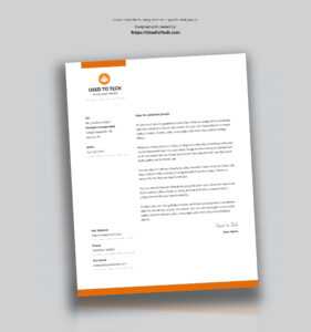Modern Letterhead Template In Microsoft Word Free - Used To Tech with regard to Word Stationery Template Free