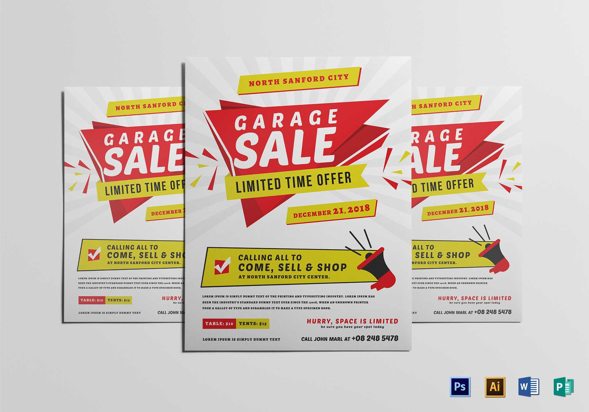 Modern Yard Sale Flyer Template Pertaining To Garage Sale Flyer Template Word