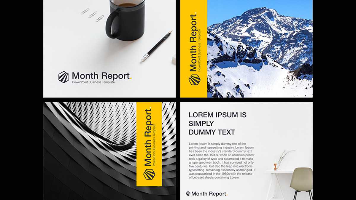 Month Report Powerpoint Template Throughout Monthly Report Template Ppt