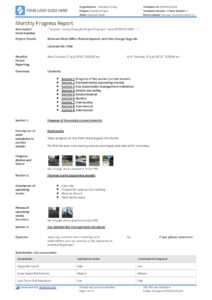 Monthly Construction Progress Report Template: Use This with Monthly Project Progress Report Template