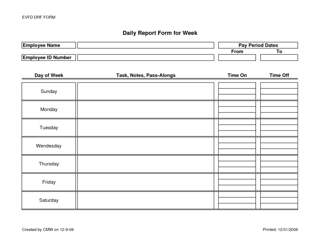 Monthly Marketing Report Template And Daily Activity Report Throughout Daily Activity Report Template
