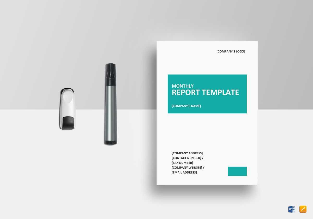 Monthly Report Template With Regard To It Report Template For Word