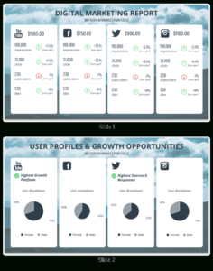 Monthly Social Media Report for Social Media Weekly Report Template