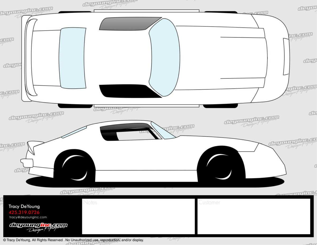 Blank Race Car Templates - Sample Design Templates