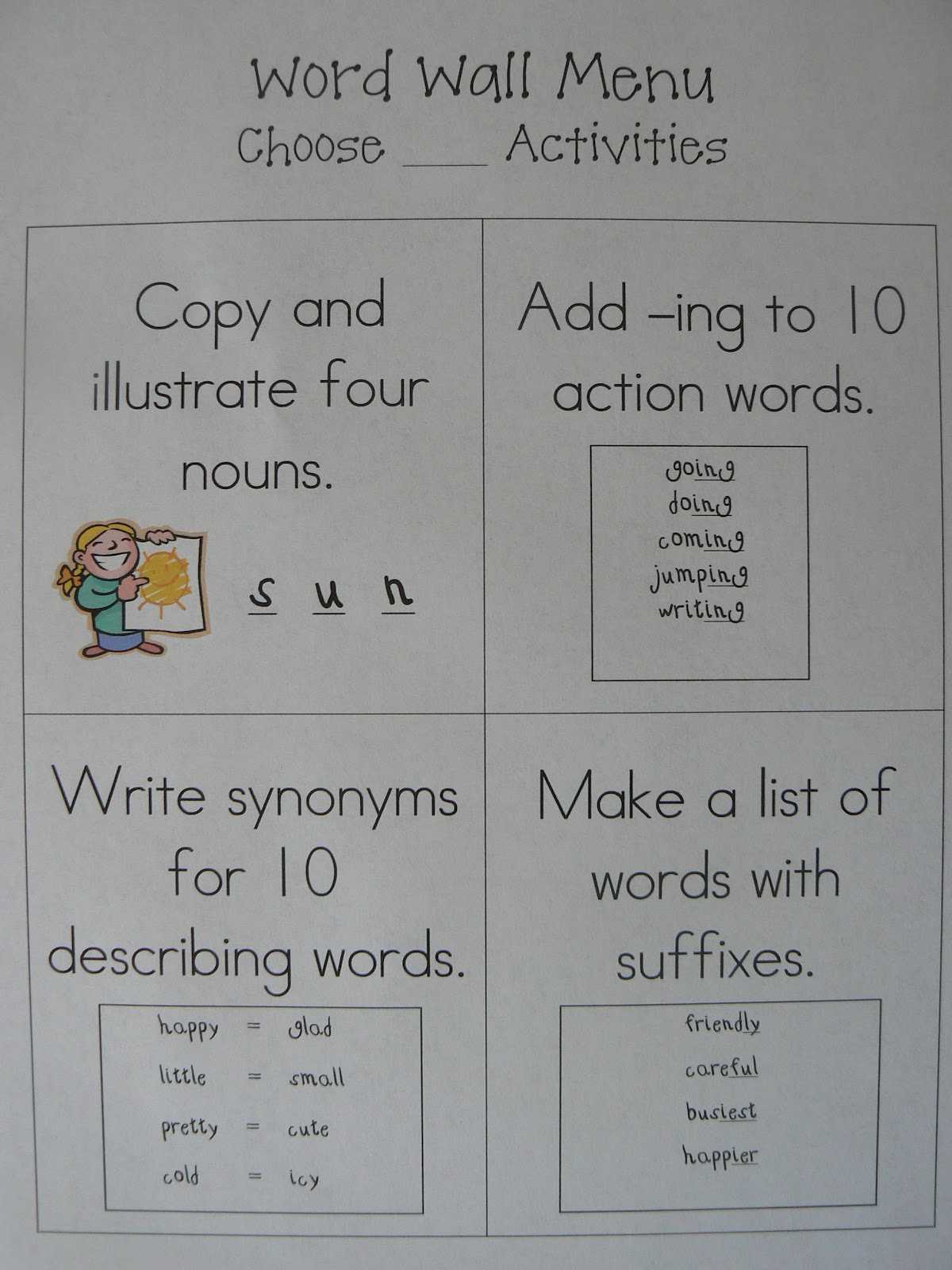 Mrs. T's First Grade Class: Words Their Way Games And Word For Words Their Way Blank Sort Template