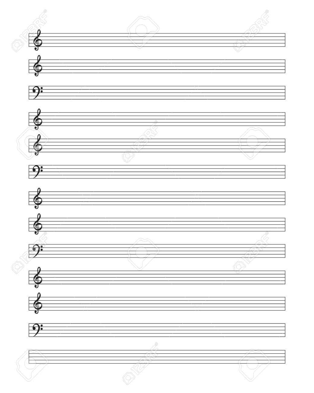 Music Blank – Tomope.zaribanks.co In Blank Sheet Music Template For Word