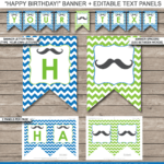 Mustache Party Banner Template Pertaining To Free Printable Banner Templates For Word