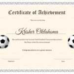 National Youth Football Certificate Template With Regard To Soccer Certificate Templates For Word
