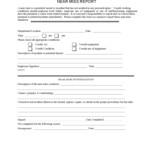 Near Miss Reporting Form – 2 Free Templates In Pdf, Word In Near Miss Incident Report Template