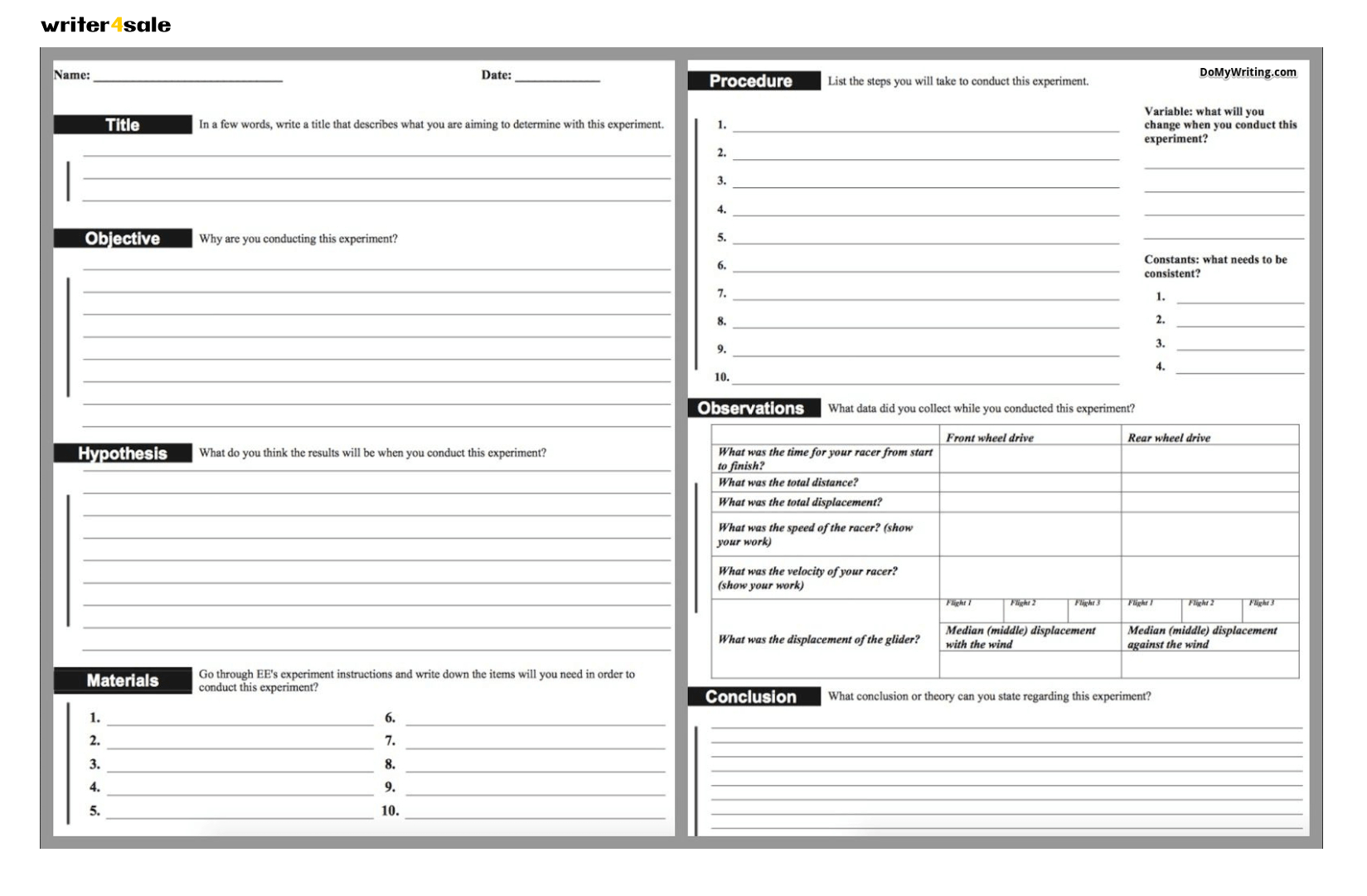 Need Assistance With A Lab Report? Here Are The Best Tips For Lab Report Template Middle School