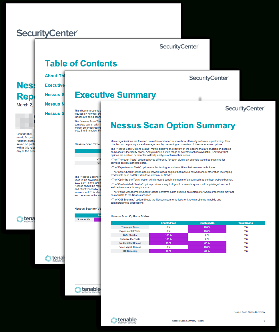 Nessus Scan Summary Report - Sc Report Template | Tenable® Within Nessus Report Templates