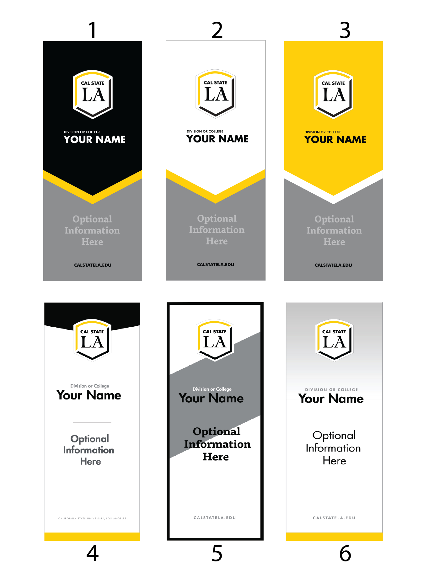 New Brand Templates | Cal State La In College Banner Template