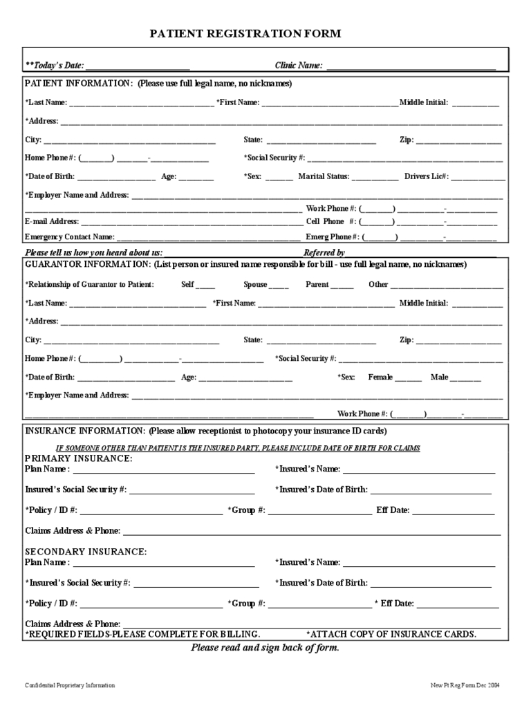 New Patient Forms Medical Office Templates – Sabaya Pertaining To Registration Form Template Word Free