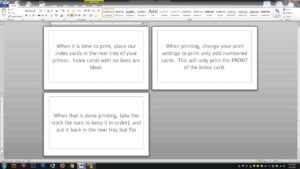 Note/index Cards - Word Template pertaining to Index Card Template For Word