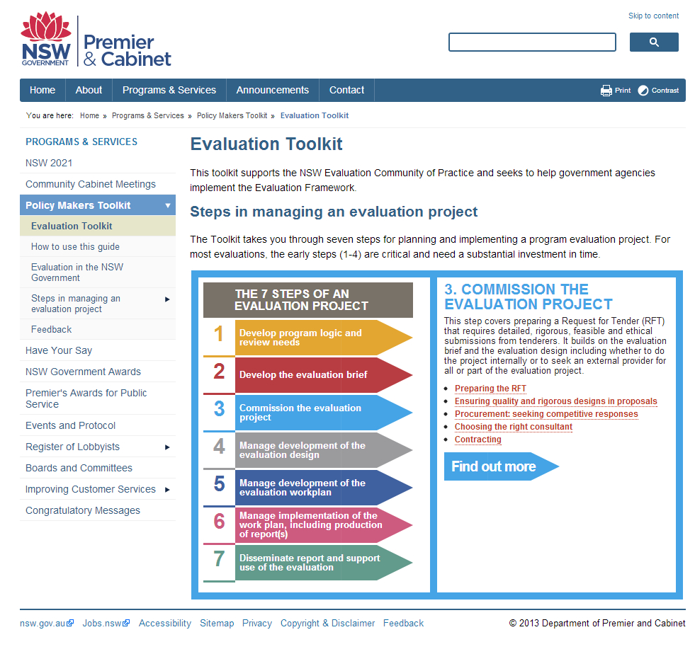 Nsw Government Evaluation Toolkit | Better Evaluation Inside Website Evaluation Report Template