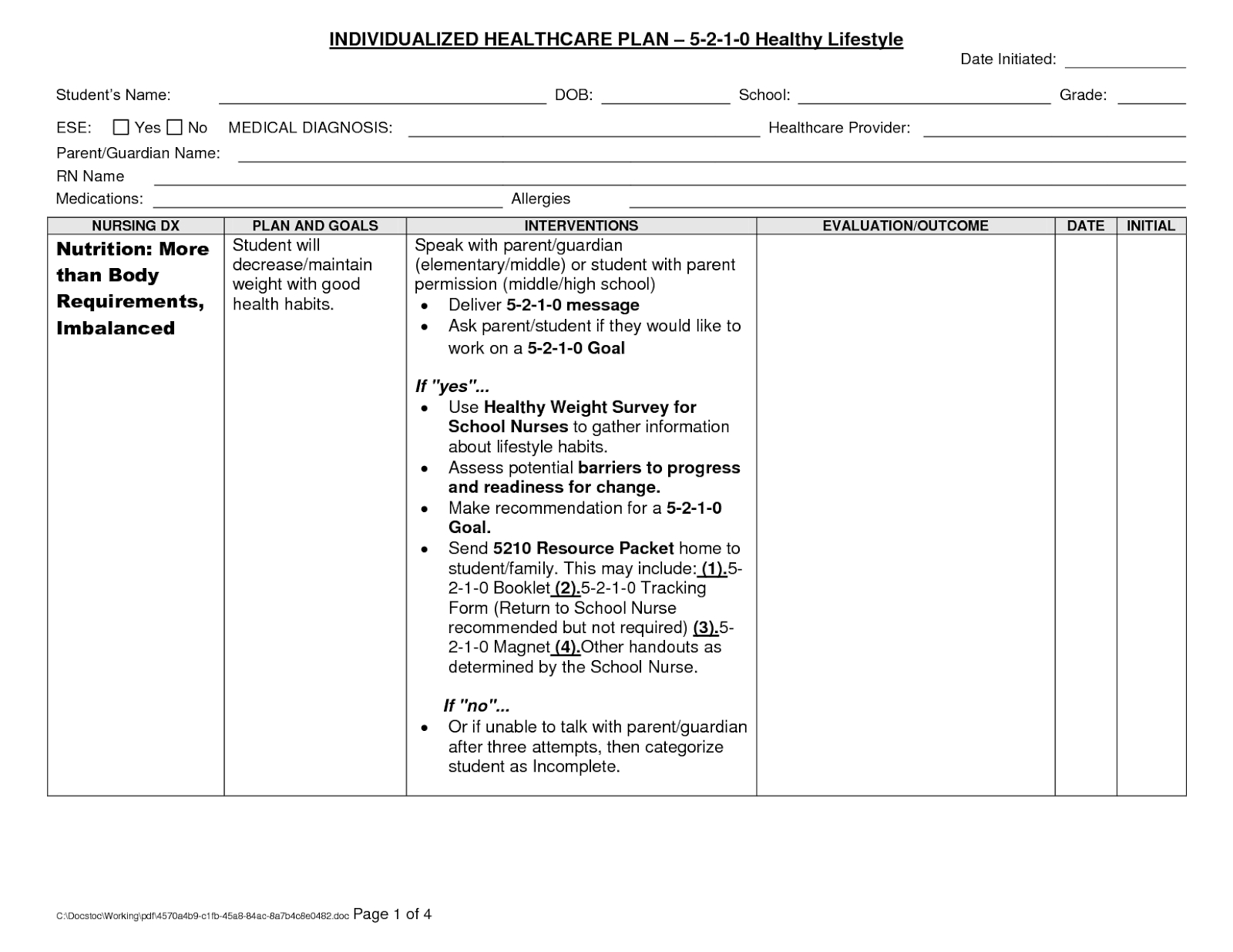 Nursing Homes Near Me: Blank Nursing Care Plans - Nursing Regarding Nursing Care Plan Templates Blank