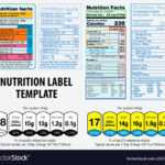 Nutrition Facts Label Template Pertaining To Nutrition Label Template Word