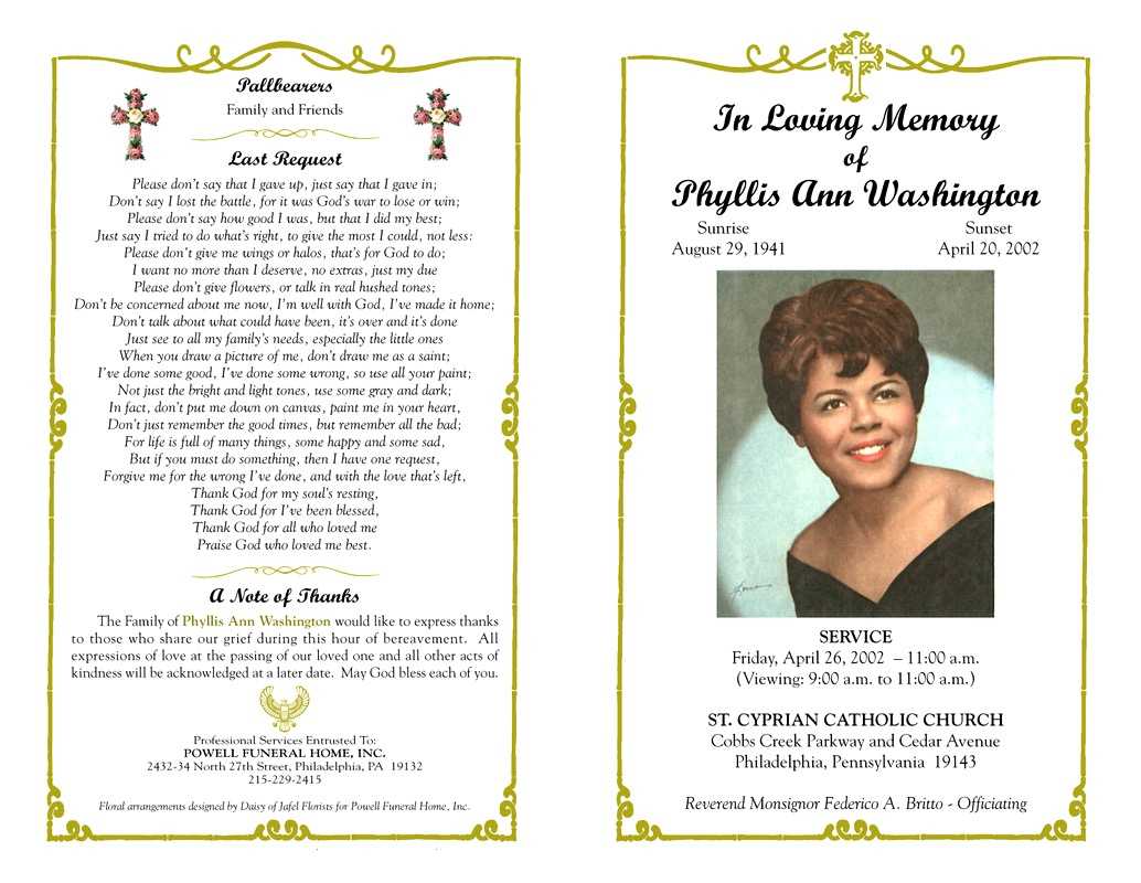 Obituary Template Forms; Printable Programs – Vlogger Faire Inside Free Obituary Template For Microsoft Word