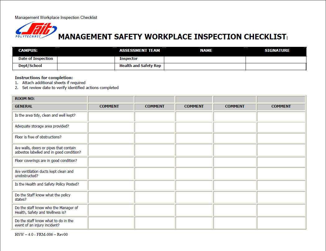 Ohs Monthly Report Template Audit Safety Checklist Regarding Ohs Monthly Report Template