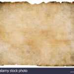 Old Blank Parchment Treasure Map Isolated. Clipping Path Is Within Blank Pirate Map Template