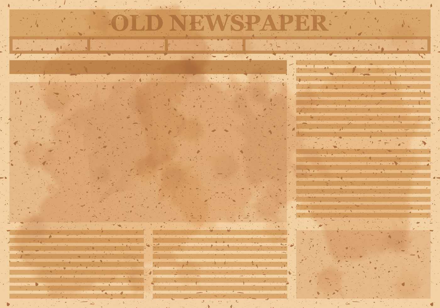 Old Newspaper Layout Vector – Download Free Vectors, Clipart Throughout Old Blank Newspaper Template