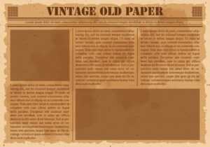 Old Blank Newspaper Template - Sample Design Templates