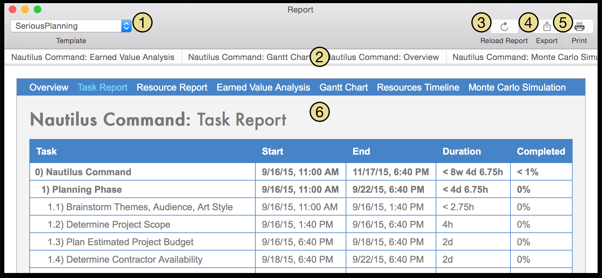 Omniplan 3 For Mac User Manual — Reporting And Printing With Html Report Template Download