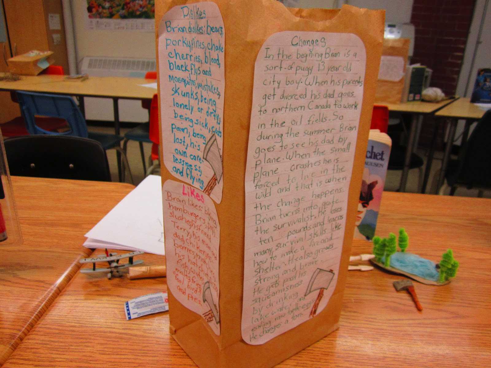Paper Bag Characterization | Runde's Room In Paper Bag Book Report Template