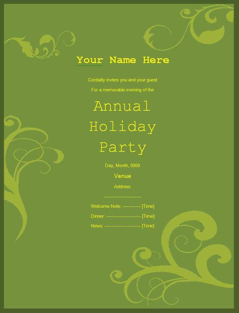 Party Invitation Templates | Free Printable Word Templates, In Free Dinner Invitation Templates For Word