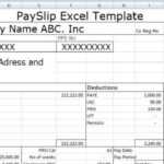 Payslip Template Format In Excel And Word – Microsoft Excel Intended For Blank Payslip Template