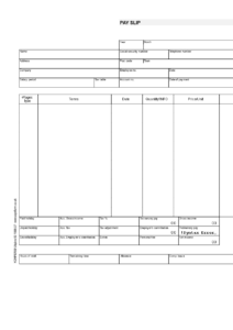 Payslip Template | Templates At Allbusinesstemplates with regard to Blank Payslip Template